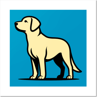 Yellow Labrador Dog Posters and Art